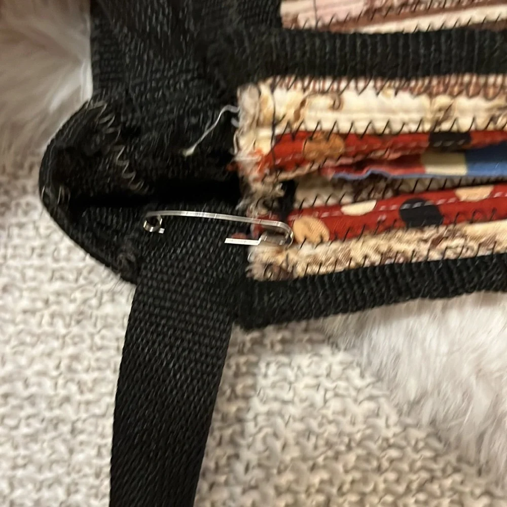 Hand Crafted Quilted Patchwork Rug Everyday Laptop Computer Tote Bag Purse